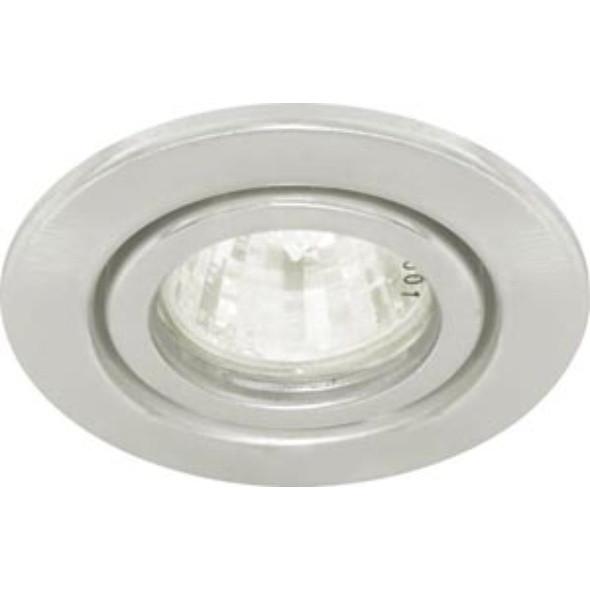 Точечный светильник врезной Feron DL11 MR16 GU5.3 50W круг Серебрянный (09245)