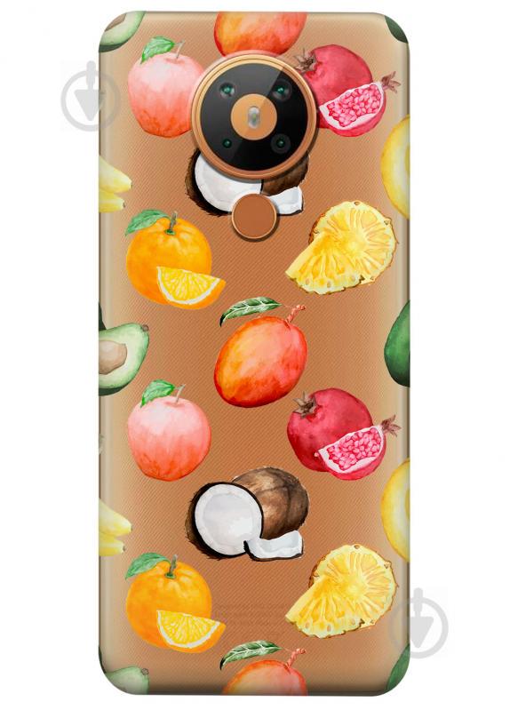Силіконовий чохол iSwag для Nokia 5.3 Фрукти (KS2931)