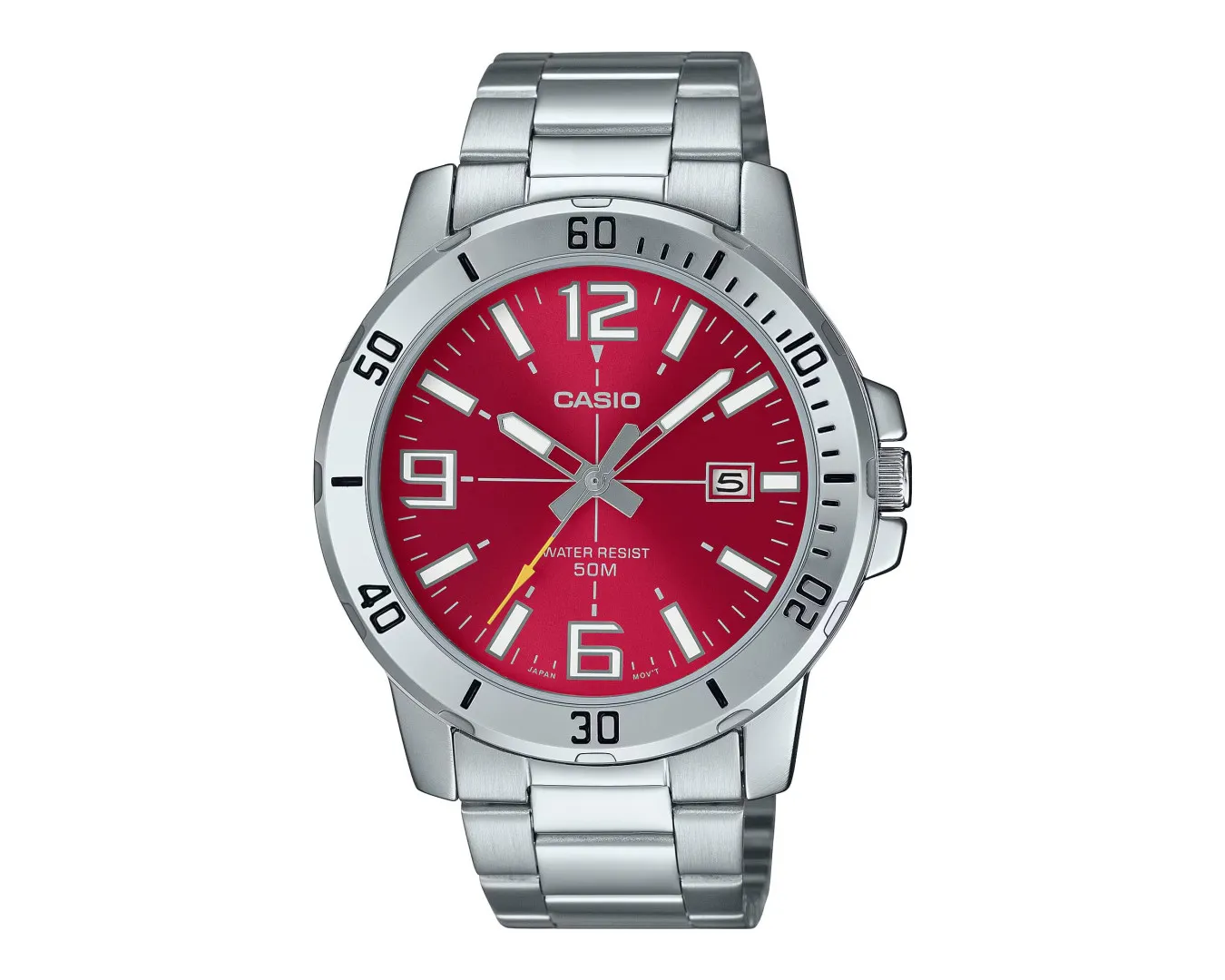 Наручные часы мужские Casio MTP-VD01D-4B d 45 мм Бордовый (2539358023)