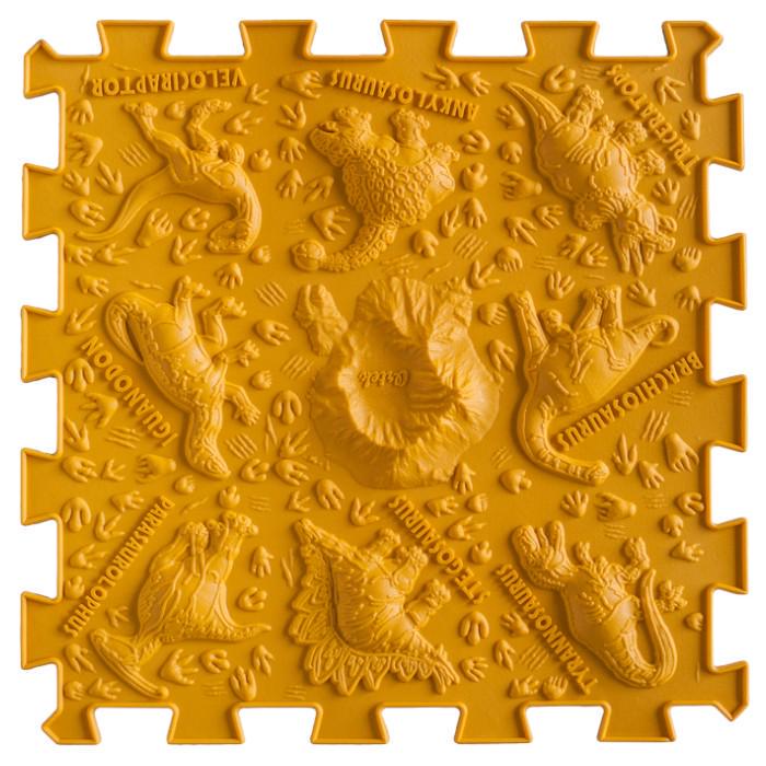 Розвиваючий килимок масажний Пазли Мікс Терразаври 1 елемент Жовтий (TR1003) - фото 1 Розвиваючий килимок масажний Пазли Мікс Терразаври 1 елемент Жовтий (TR1003) - фото 1