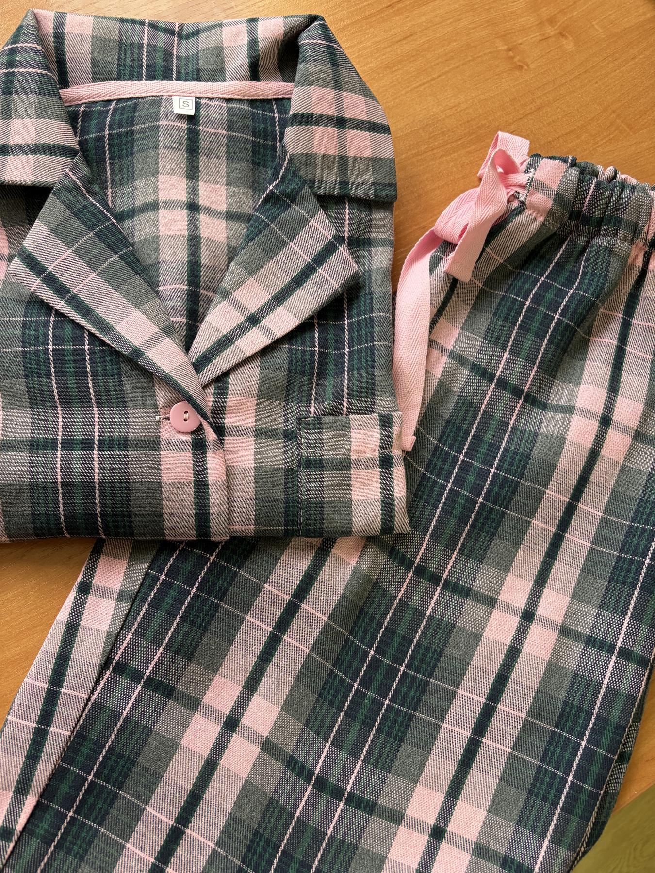 Піжама жіноча COSY у клітинку сорочка/штани 2XL Рожево-сірий (F571P01) - фото 4 Піжама жіноча COSY у клітинку сорочка/штани 2XL Рожево-сірий (F571P01) - фото 4