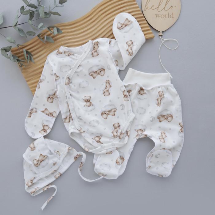 Комплект RoyalBaby Мишка на облачке с боди интерлок 3 ед. р. 62 (144107-19331) Комплект RoyalBaby Мишка на облачке с боди интерлок 3 ед. р. 62 (144107-19331)