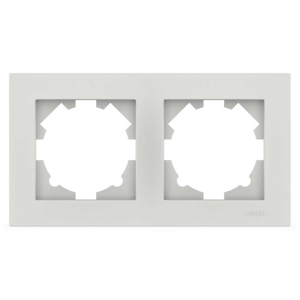 Рамка двухместная EL-BI VEGA Белый матовый (00000024637)