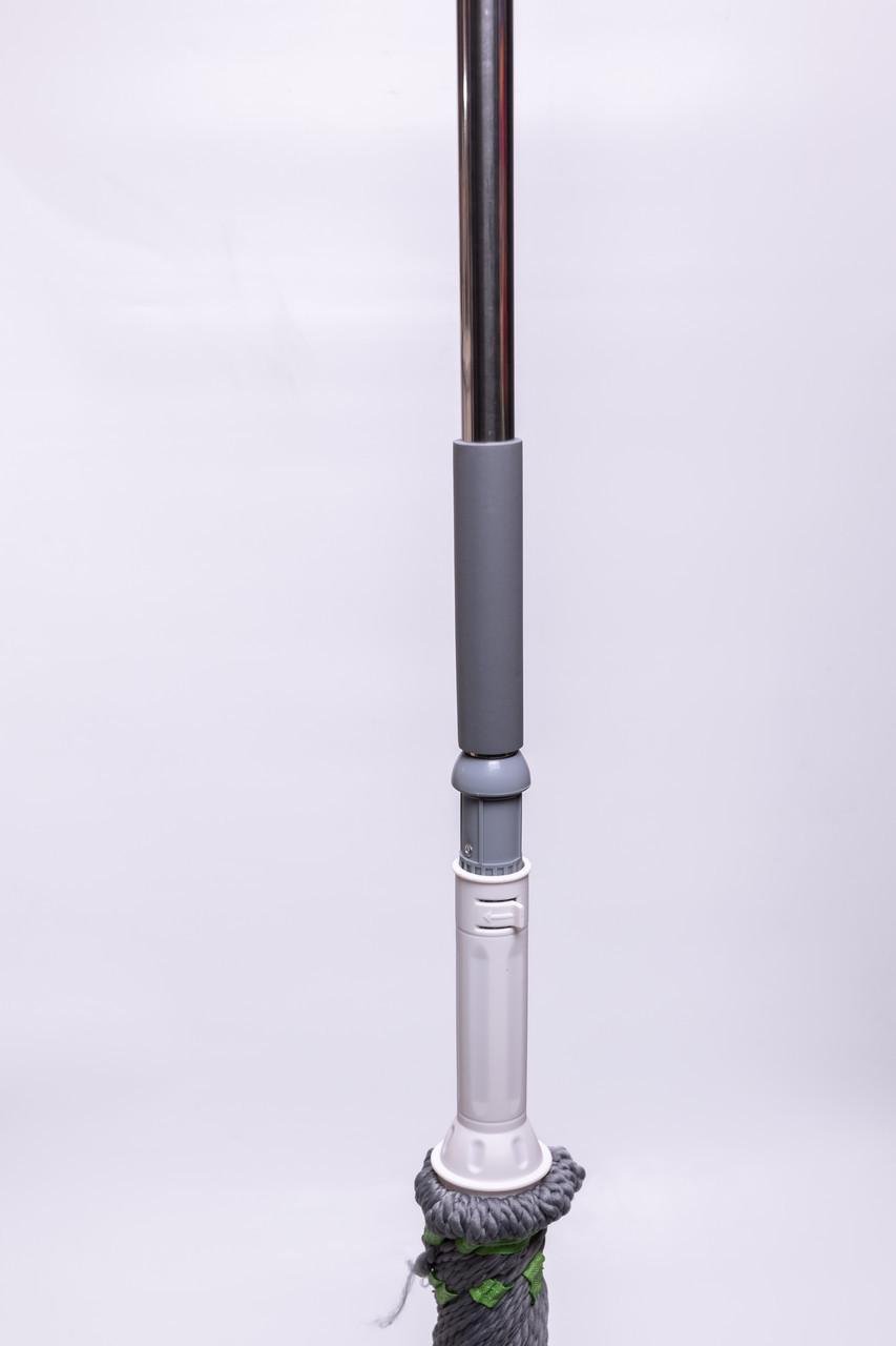 Швабра с самовыжимом из микрофибры вращающаяся 360° телескопическая ручка (HP-35015-14) - фото 5 Швабра с самовыжимом из микрофибры вращающаяся 360° телескопическая ручка (HP-35015-14) - фото 5