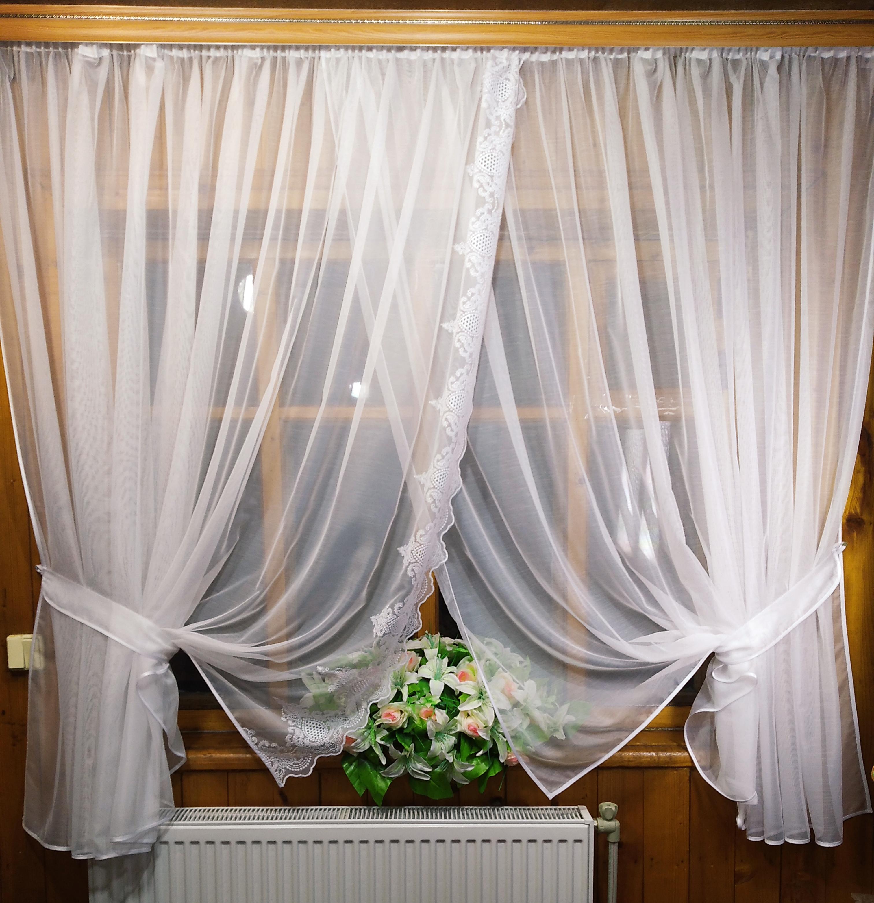 Занавеска короткая готовая Полина Бамбук Белый (1227975196) - фото 2