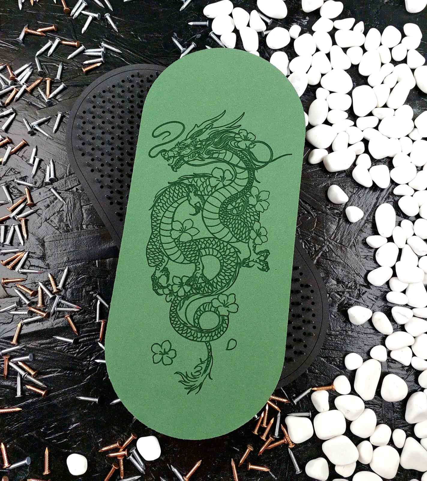 Доски Садху гибкие Зеленый дракон с чехлом (27444153)
