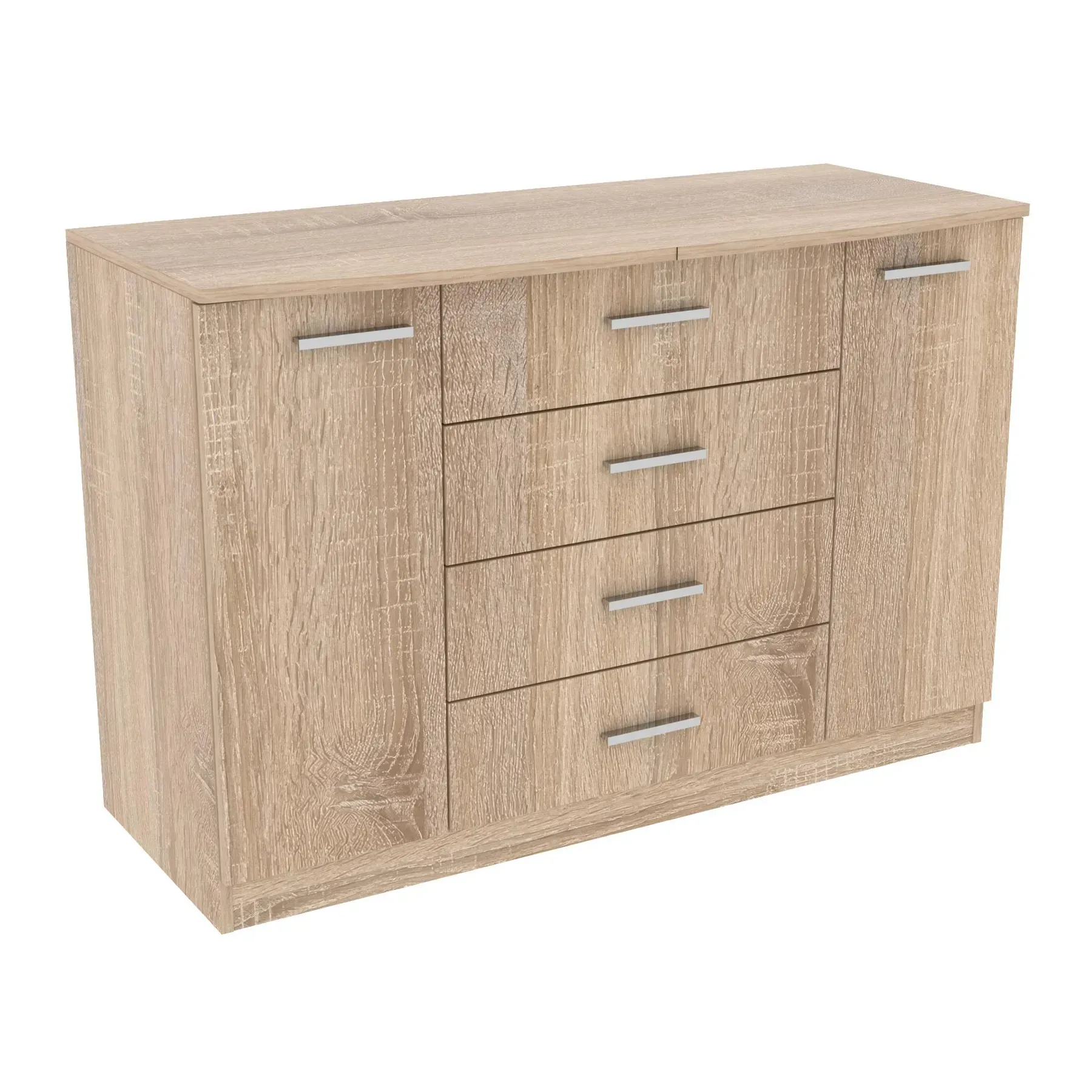 Комод с ящиками и полками Kontinent №3 120х50х80 см Дуб Сонома (51486542)