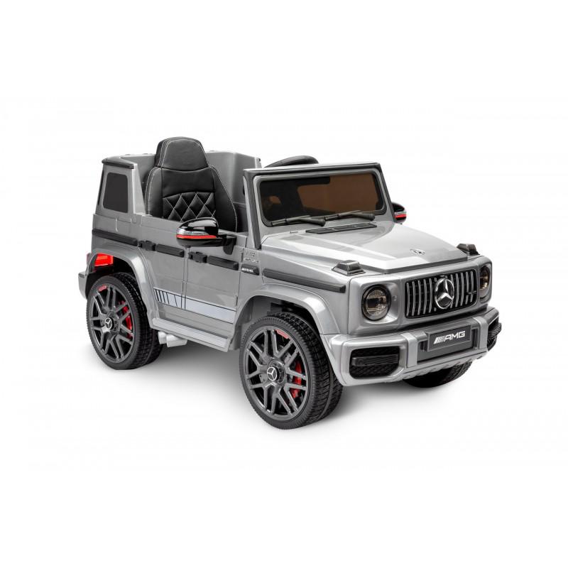 Электромобиль детский Caretero Mercedes Benz G63 AMG 2 мотора по 35 W пульт ДУ Silver (387239) - фото 3