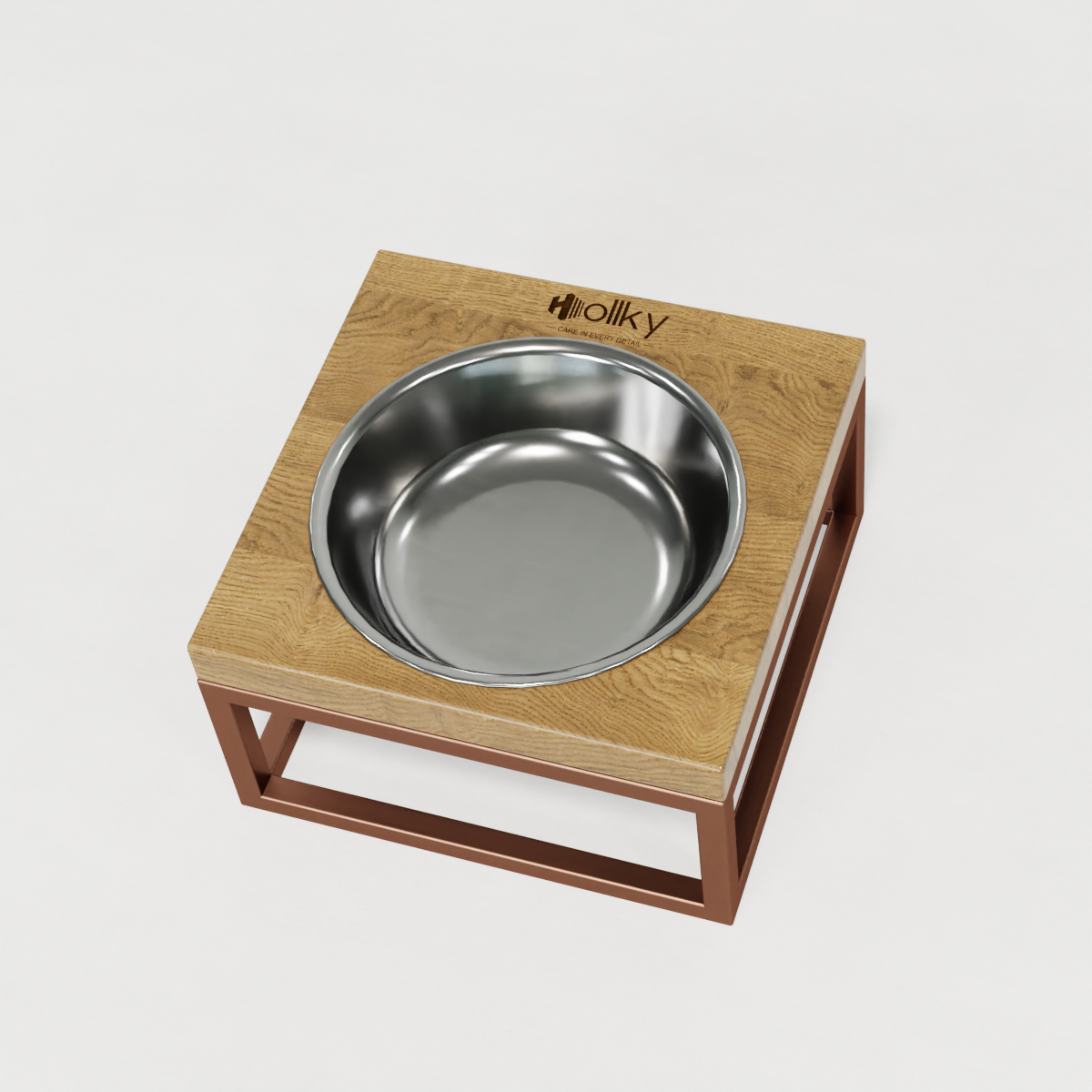 Миска на подставке для кошек и маленьких собак Hollky Base Solo S 0,45 л (S-18187-GLNT) - фото 5 Миска на подставке для кошек и маленьких собак Hollky Base Solo S 0,45 л (S-18187-GLNT) - фото 5