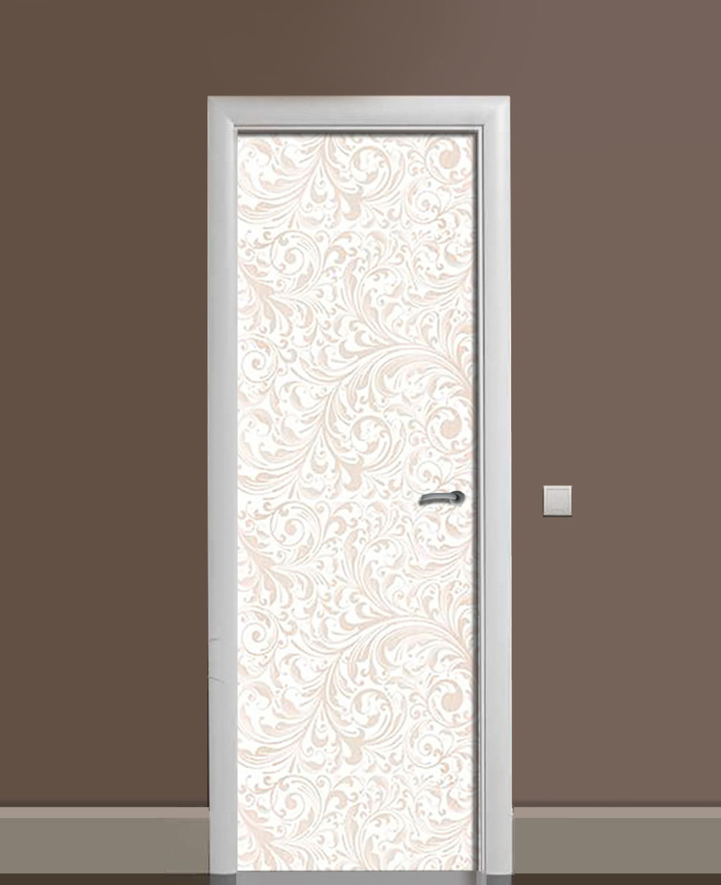 Наліпка 3D на двері Zatarga "Ніжна королева" вінілова 650х2000 мм