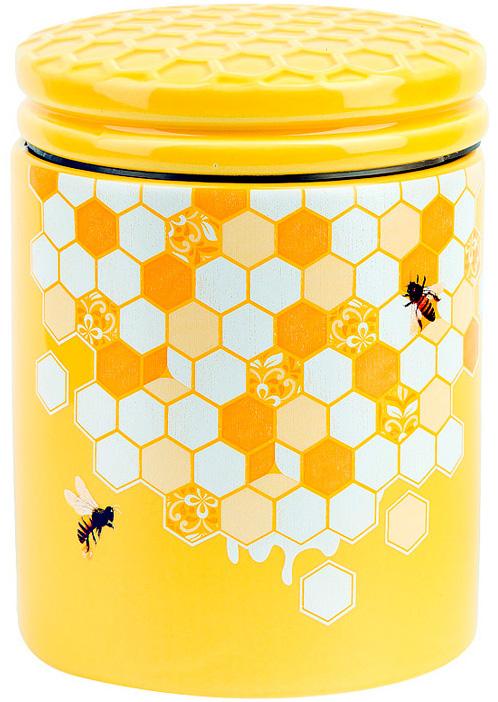 Банка керамічна Sweet Honey 650 мл для сипучих продуктів Жовтий (BD-DM793-HN)