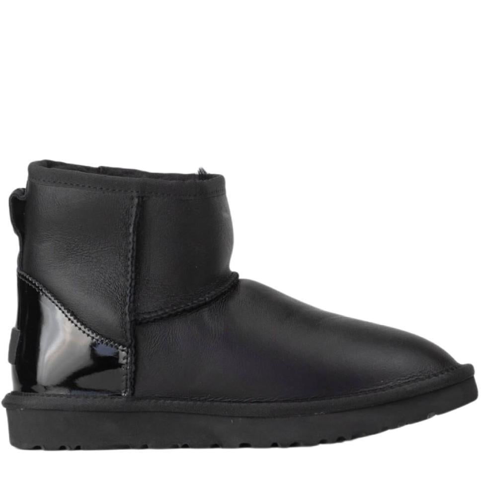 Уггі жіночі UGG Classic Mini Black Metallic Suede р. 36 Чорний (13117)