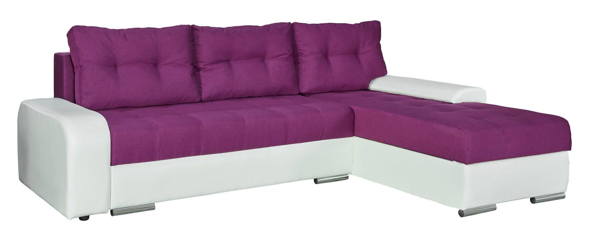 Диван угловой раскладной Мебель-Сервис Женева еврокнижка ДСП/дерево ткань Етна Фиолетовый