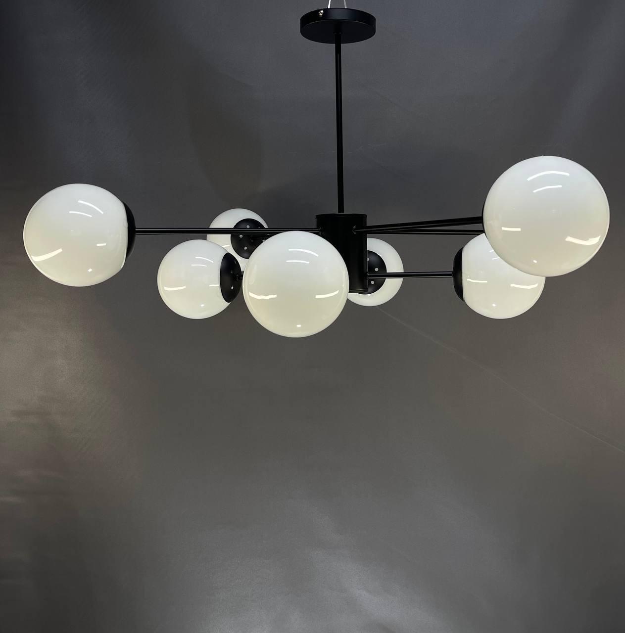 Люстра на 8 плафонов Zilini ER2051-8 Черный (23885968) - фото 2