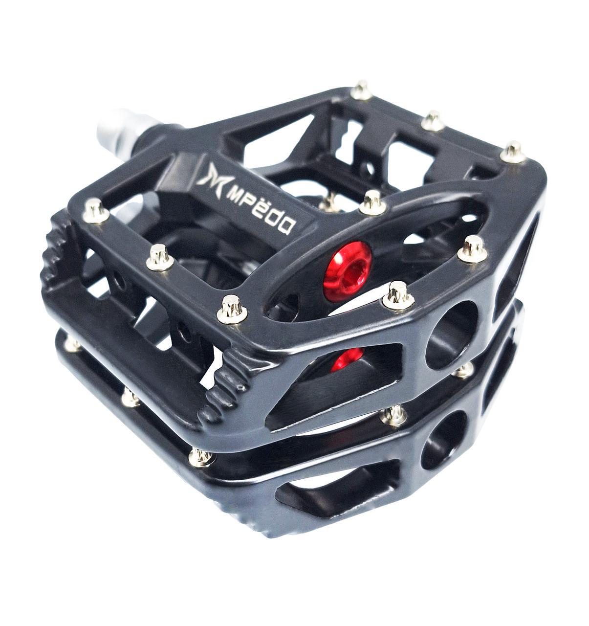 Педали велосипедные алюминиевые Mpeda AL-1 на промподшипниках Черный (G0000695)
