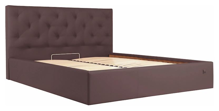 Кровать-подиум двуспальная BristolNew Design Standart экокожа 180х190 см Темно-коричневый Кровать-подиум двуспальная BristolNew Design Standart экокожа 180х190 см Темно-коричневый
