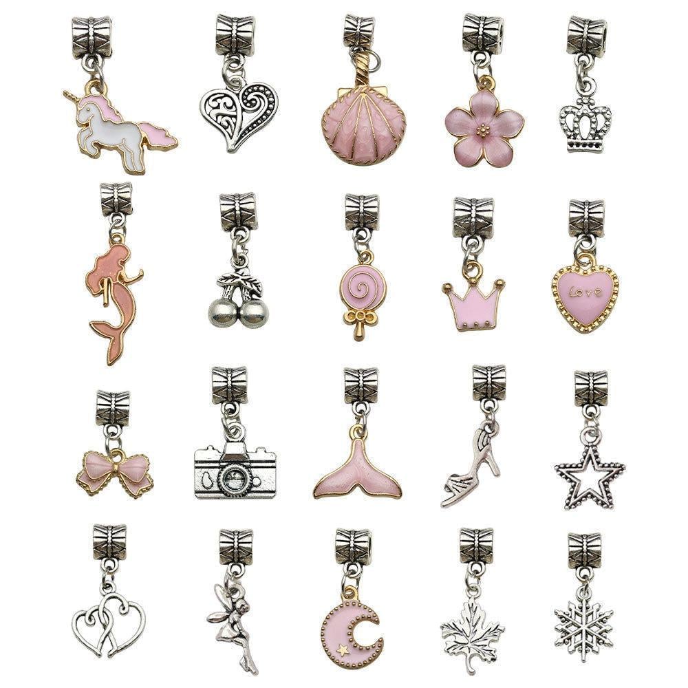 Набір для творчості для створення шарм браслетів і кольє з намистин 63 шт. - фото 3 Набір для творчості для створення шарм браслетів і кольє з намистин 63 шт. - фото 3