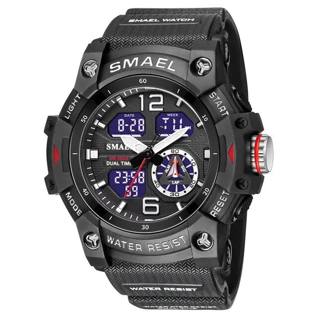 Часы наручные мужские Smael 8007N Black (17787)