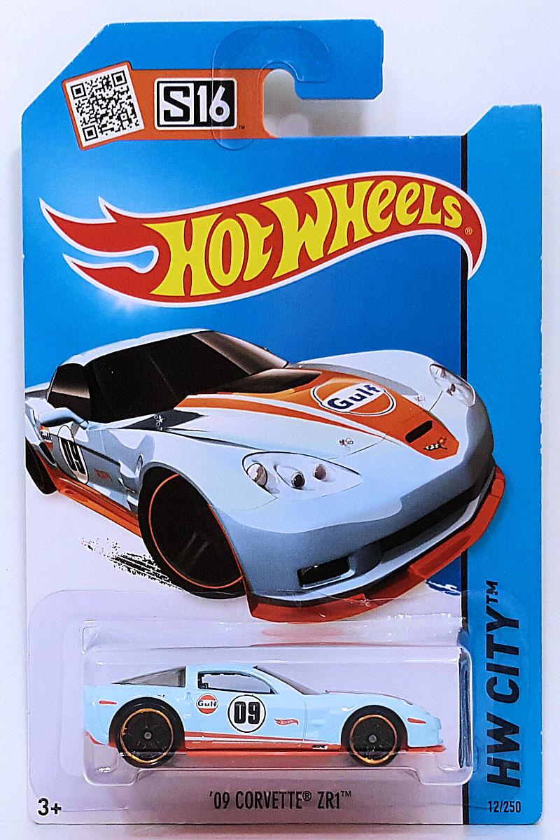 Игрушечная машинка Hot Wheels 09 Corvette ZR1 2015 City Performance №012 Gulf (CFH36)