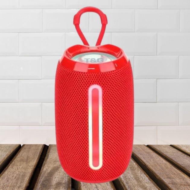 Портативна колонка Bluetooth TG653 USB з ремінцем Червоний - фото 3 Портативна колонка Bluetooth TG653 USB з ремінцем Червоний - фото 3