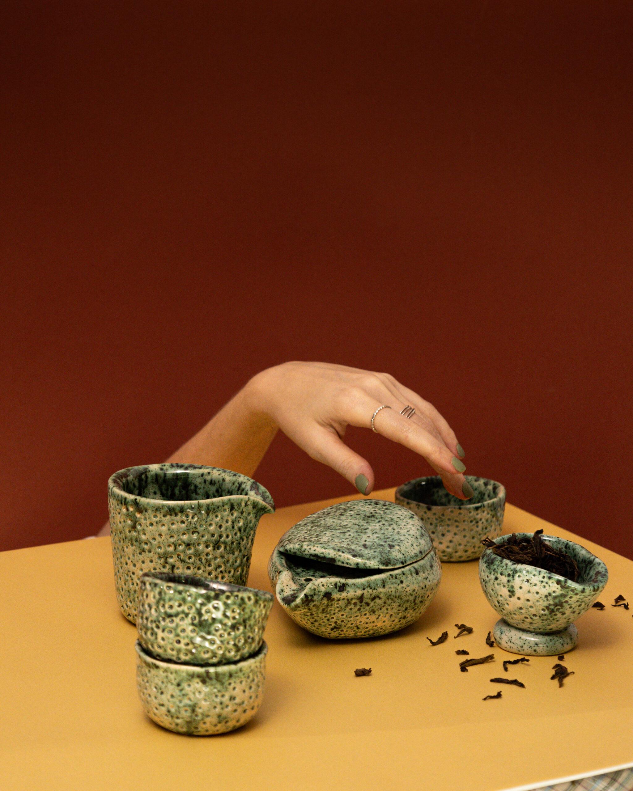 Набор для чайной церемонии Речной камень полный ручной работы (TS-19) - фото 3 Набор для чайной церемонии Речной камень полный ручной работы (TS-19) - фото 3