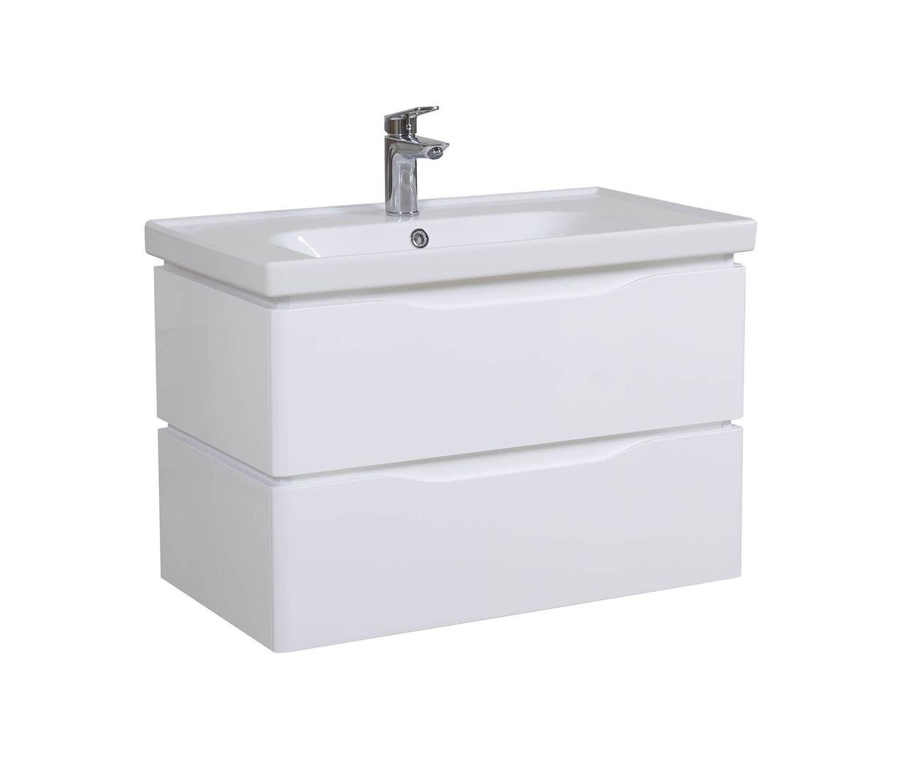 Тумба Венеция консольная с умывальником Frame 80 см Белый (1663584963) Тумба Венеция консольная с умывальником Frame 80 см Белый (1663584963)