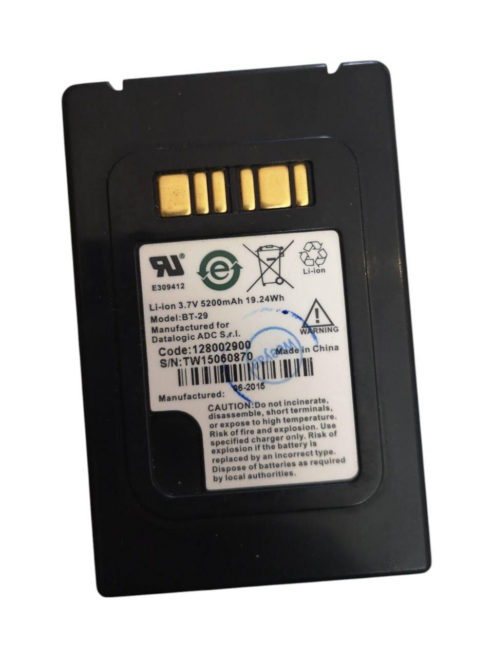 Акумулятор для Datalogic Skorpio Falcon X3/X4 Scanner BT-26/BT-29 5200 mAh 19,21Wh (000012923)