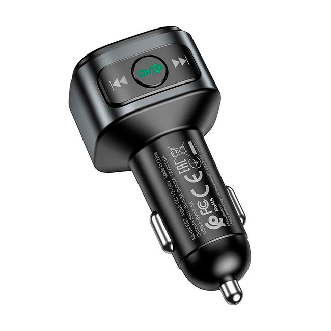 FM-модулятор Hoco E67 Черный (36221) - фото 3 FM-модулятор Hoco E67 Черный (36221) - фото 3