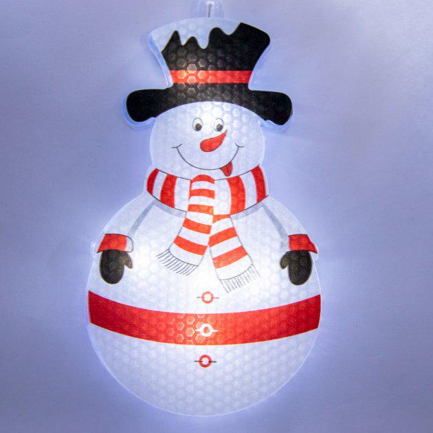 Гірлянда Xmas 3D Сніговики та сніжинки 3x0,70 м 95 LED Білий (f2d824ed) - фото 3