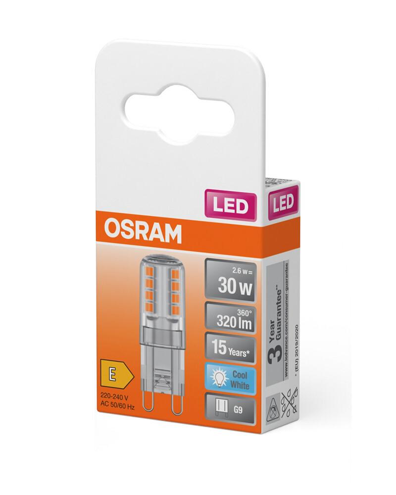 Світлодіодна лампочка Osram 4058075432369 LED PIN30 G9 1x2,6W 4000K 320Lm IP20 - фото 2