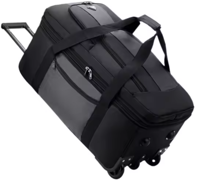 Сумка дорожная на колесах Solve Filippini Черный с серым 135 л 45х38x78 см (KT6008608)