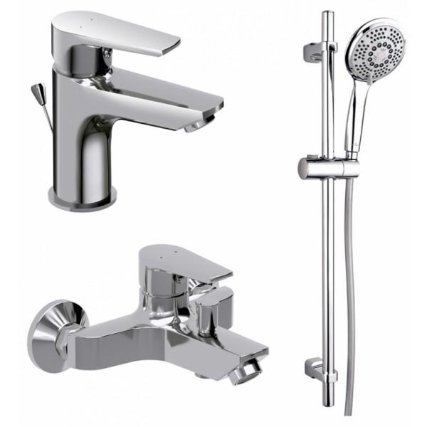 Комплект смесителей для ванной комнаты Cersanit 3в1 B246 (21653gser)