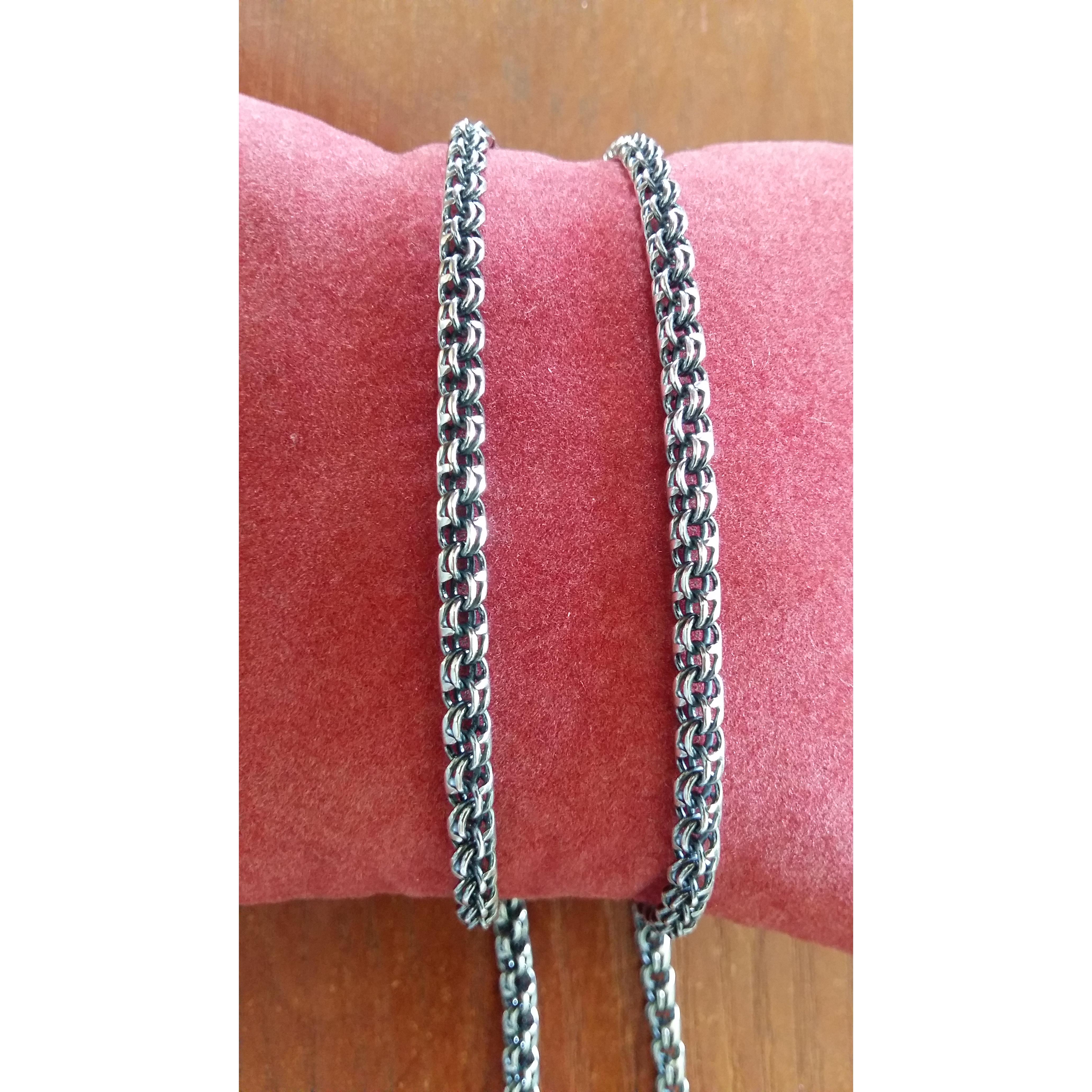 Цепочка серебряная Umax Бисмарк круглая 45 см (5051_1ch)