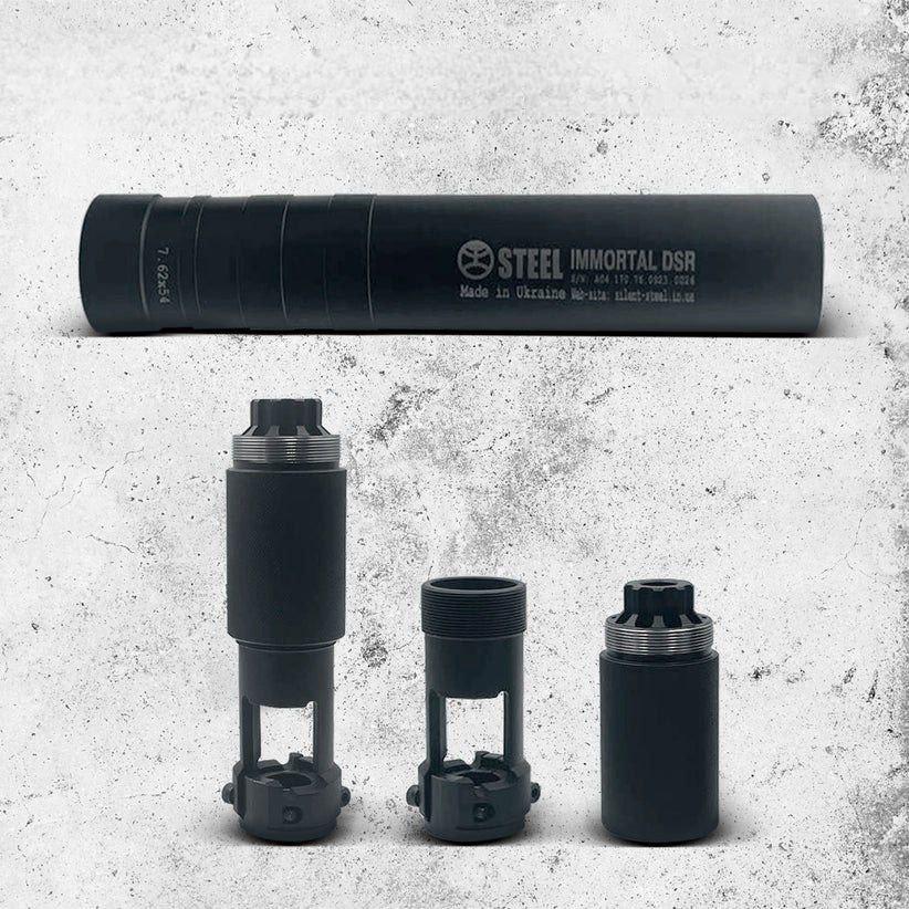 Глушитель Steel IMMORTAL DSR ДЛЯ СВД 7.62Х54 R (29051322) - фото 3 Глушитель Steel IMMORTAL DSR ДЛЯ СВД 7.62Х54 R (29051322) - фото 3