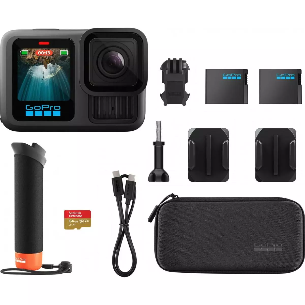 Екшн-камера GoPro HERO13 Enduro/Handler Floating Black (CHDRB-131-RW) Екшн-камера GoPro HERO13 Enduro/Handler Floating Black (CHDRB-131-RW)