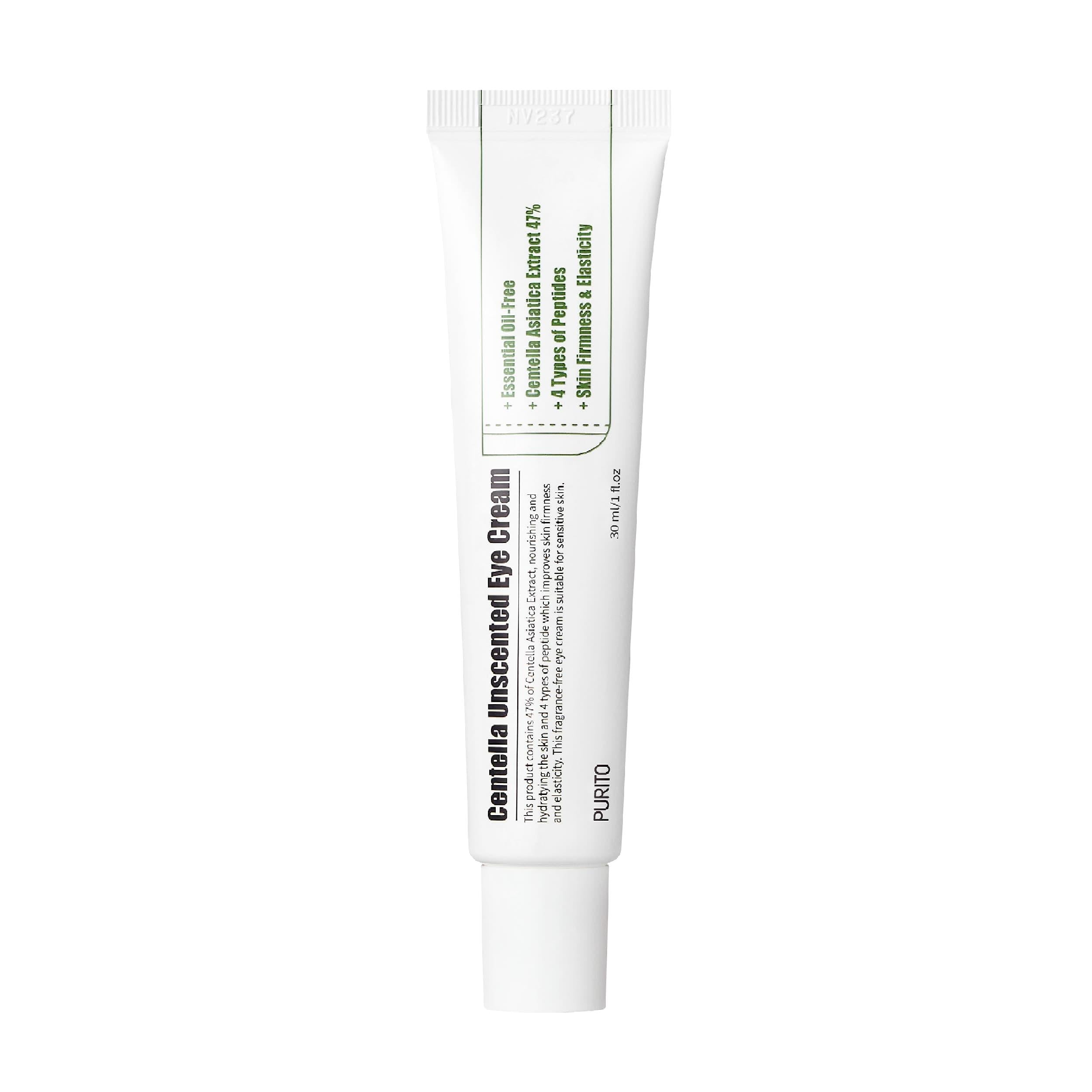 Крем для век с центеллой и пептидами без эфирных масел Purito Centella Unscented Eye Cream 30 мл