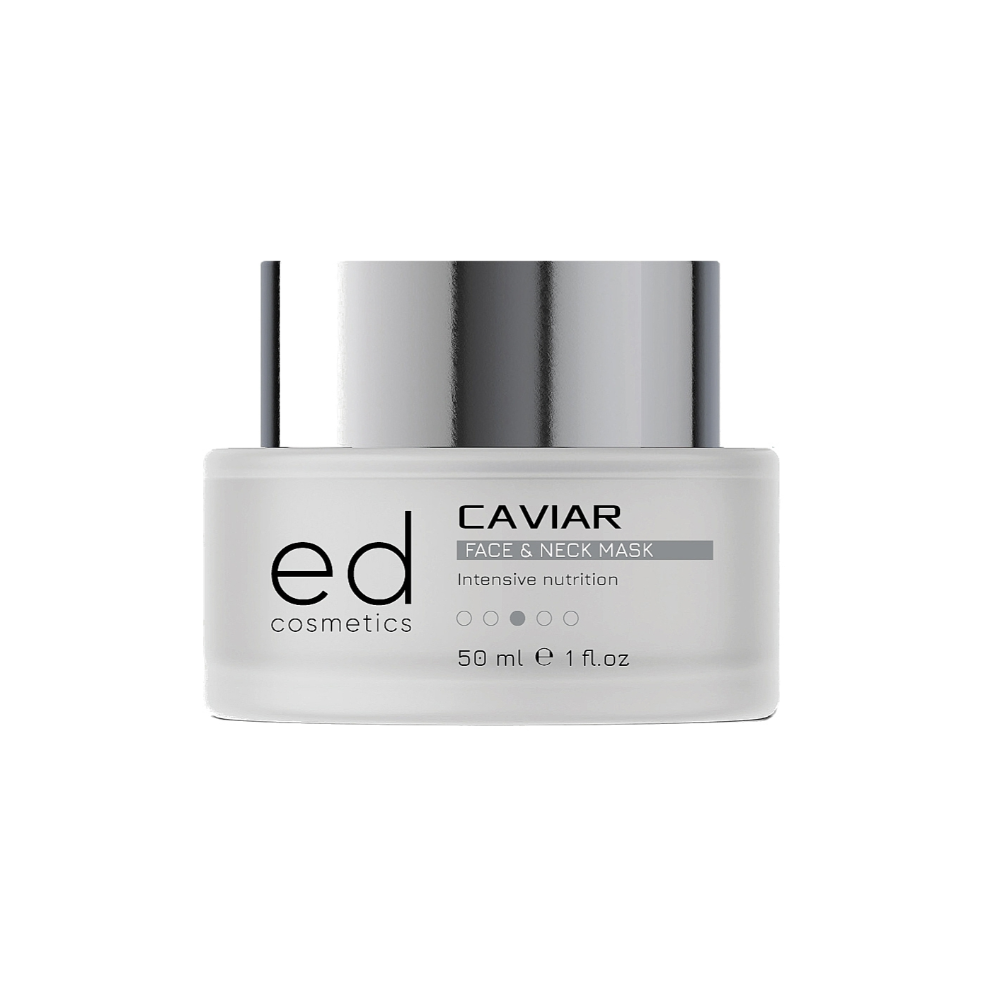 Маска для обличчя та шиї з екстрактом чорної ікри Ed Cosmetics Caviar Intensiv Nutrition Face & Neck Mask 50 мл (286081)