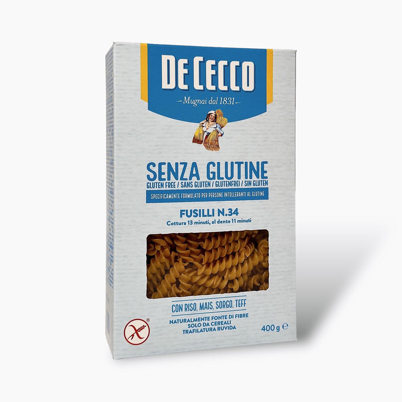 Макарони De Cecco спіраль senza glutine fusilli N34 без глютену 400 г (2088778263)