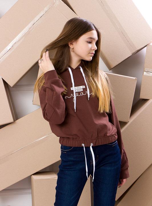 Джемпер для девочки подростковый Носи свое 164 см Коричневый (6329-057-33-v14)