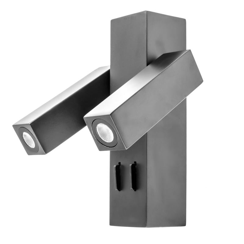 Подсветка настенная накладная LED Brille BL-471W/2х3W BK