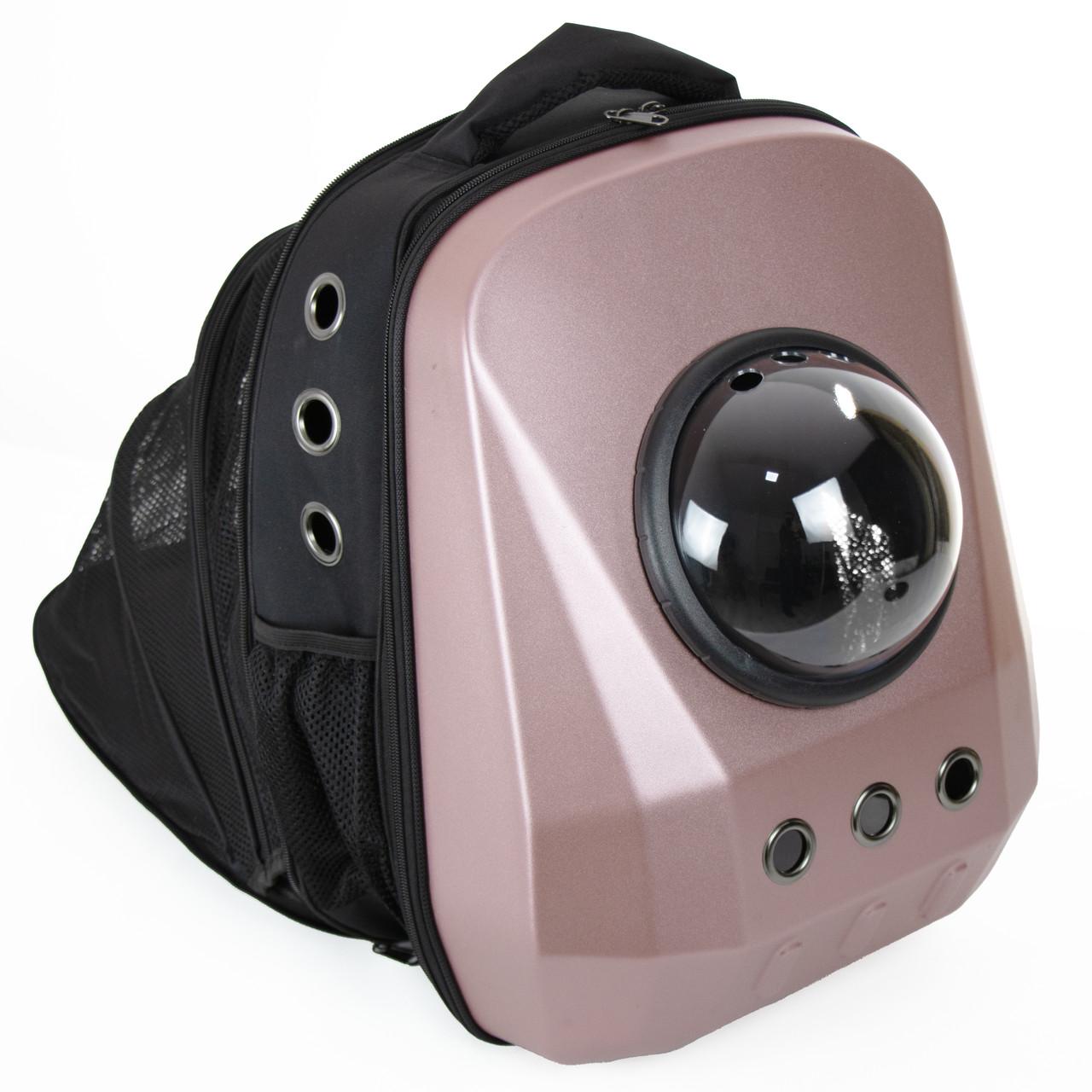 Рюкзак для переноски домашних питомцев CosmoPet CP-22 раздвижной 44х35х28 см Pink (3_06095)