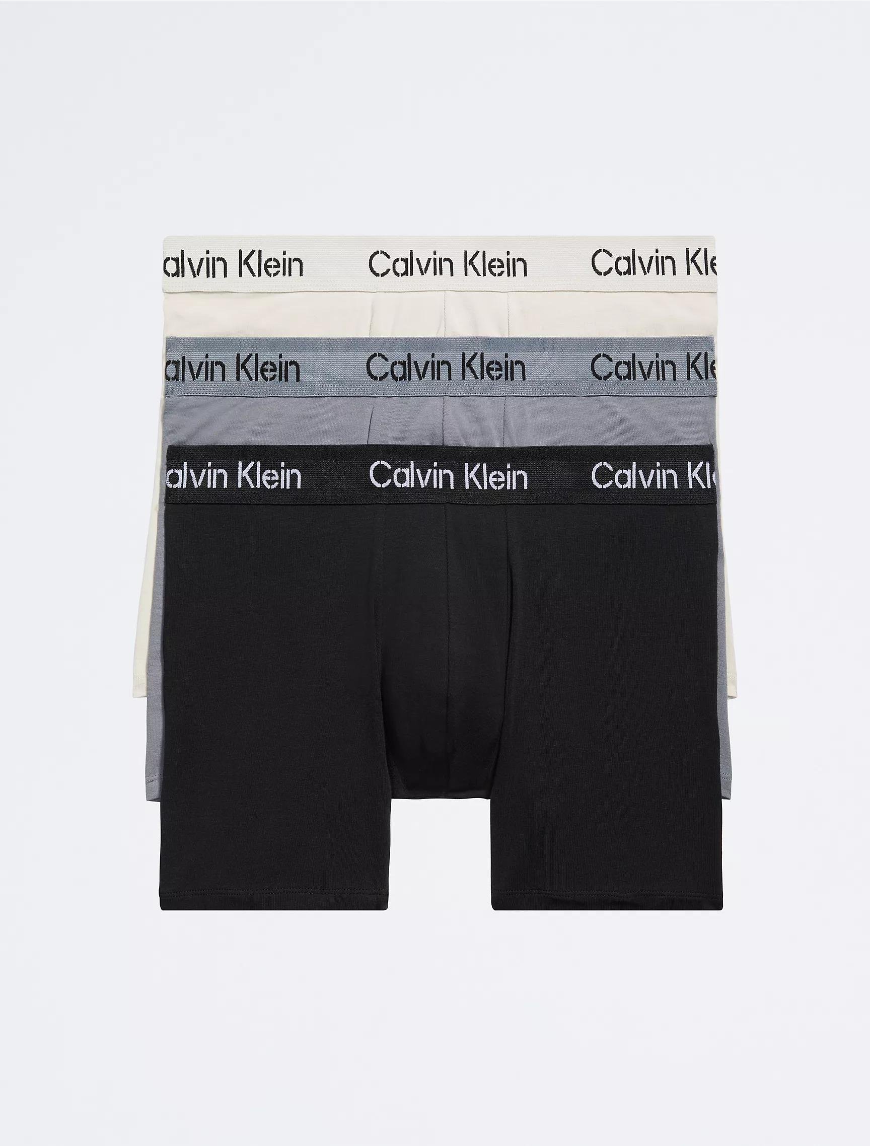 Набір трусів боксери Calvin Klein S 3 шт. Різнокольоровий (CK-097) - фото 1