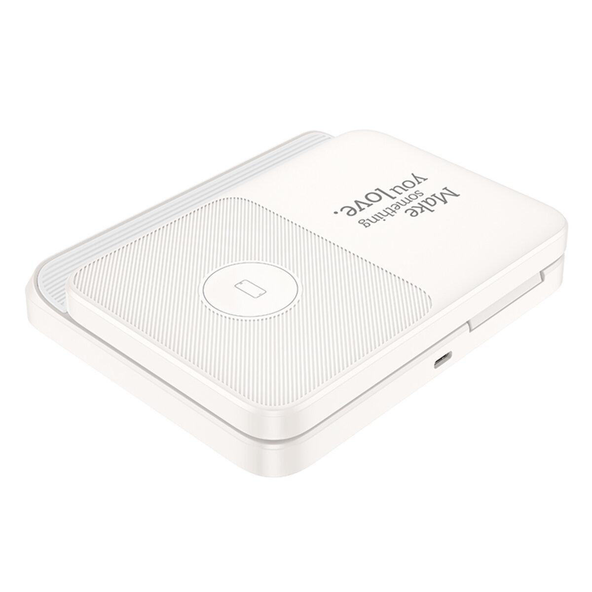 Зарядний пристрій бездротовий Hoco CQ7 Pass folding 3в1 iWatch/SAM Молочний (6942007617161)