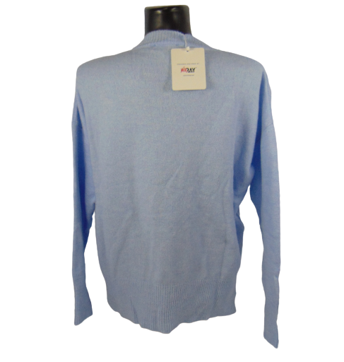 Джемпер жіночий Mixray 6681 oversize Блакитний (1816013586) - фото 3