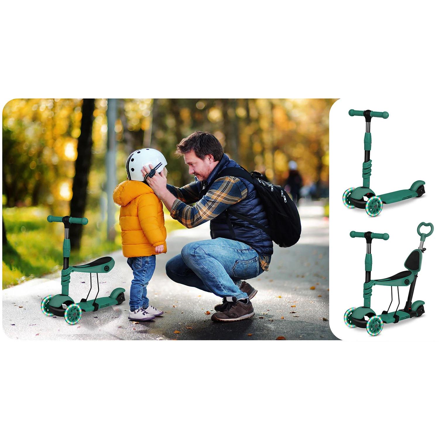 Самокат детский трехколесный Ricokids Todi Зеленый (441526) - фото 7 Самокат детский трехколесный Ricokids Todi Зеленый (441526) - фото 7