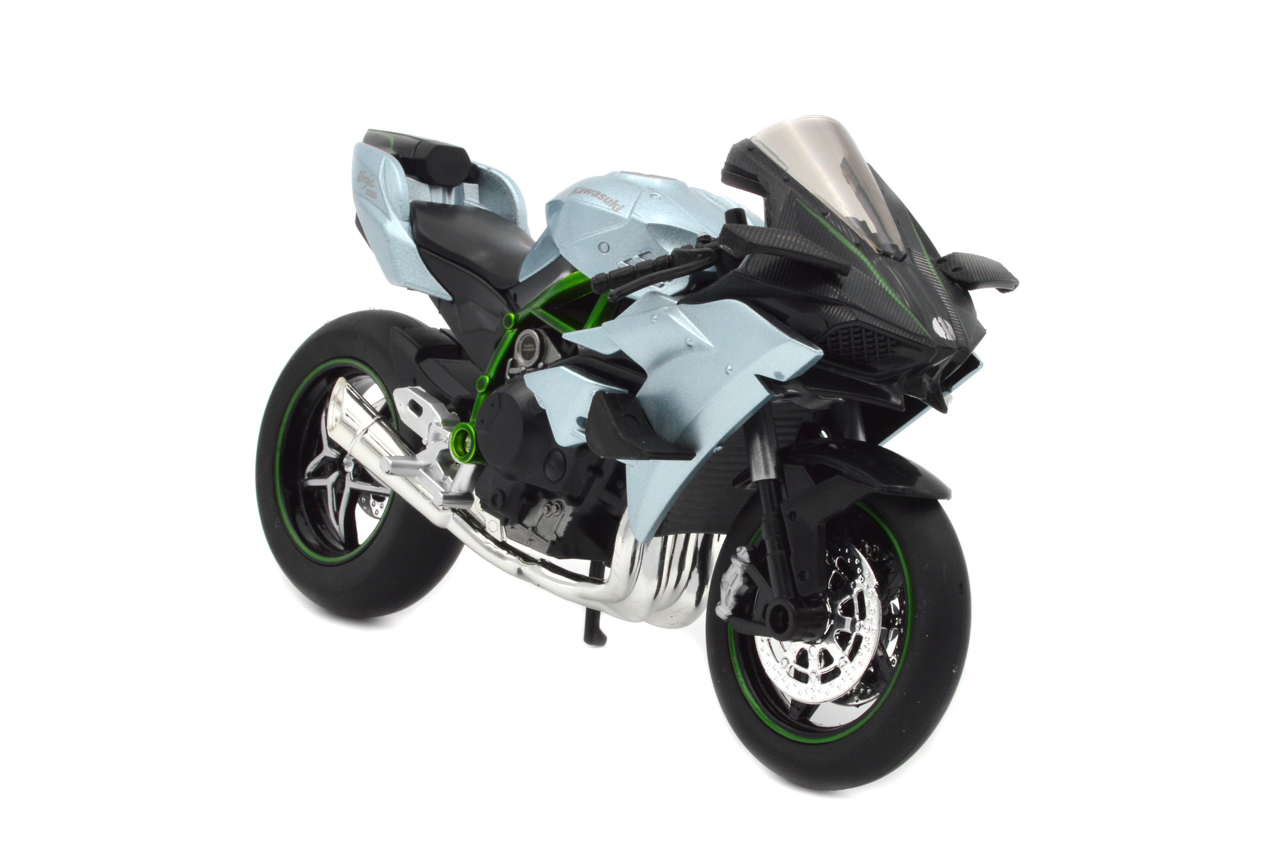 Іграшковий мотоцикл Kawasaki Ninja H2R метал/пластик 1:12 звук/світло/амортизація (BG 26-102) - фото 6 Іграшковий мотоцикл Kawasaki Ninja H2R метал/пластик 1:12 звук/світло/амортизація (BG 26-102) - фото 6