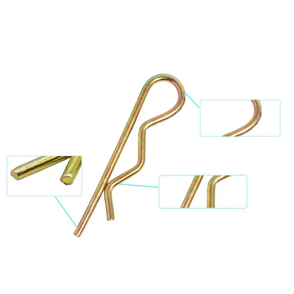 Набор шплинтов R-типа шплинт шпилька из пружинной стали 70 шт. (Y01621) - фото 4 Набор шплинтов R-типа шплинт шпилька из пружинной стали 70 шт. (Y01621) - фото 4