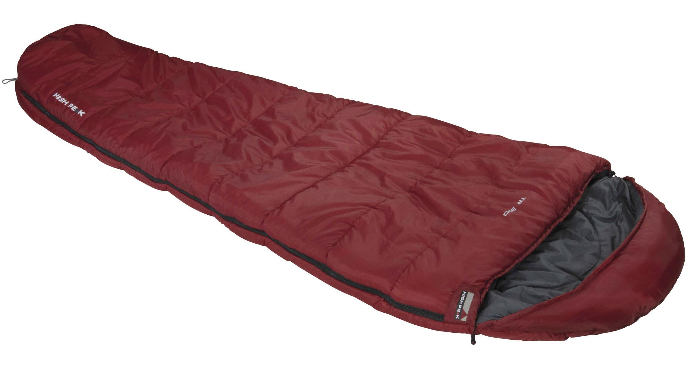 Спальный мешок High Peak TR 350/-2°C Dark Red/Grey Left (23068)