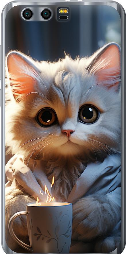 Чохол на Huawei Honor 9 Білий кіт (5646u-998-42517) Чохол на Huawei Honor 9 Білий кіт (5646u-998-42517)