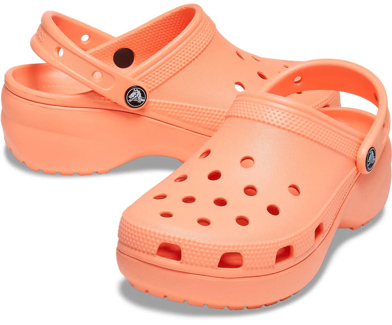 Сабо женские Crocs Classic Platform Clog M7W9 р. 39 25,5 см Papaya (206750) - фото 3